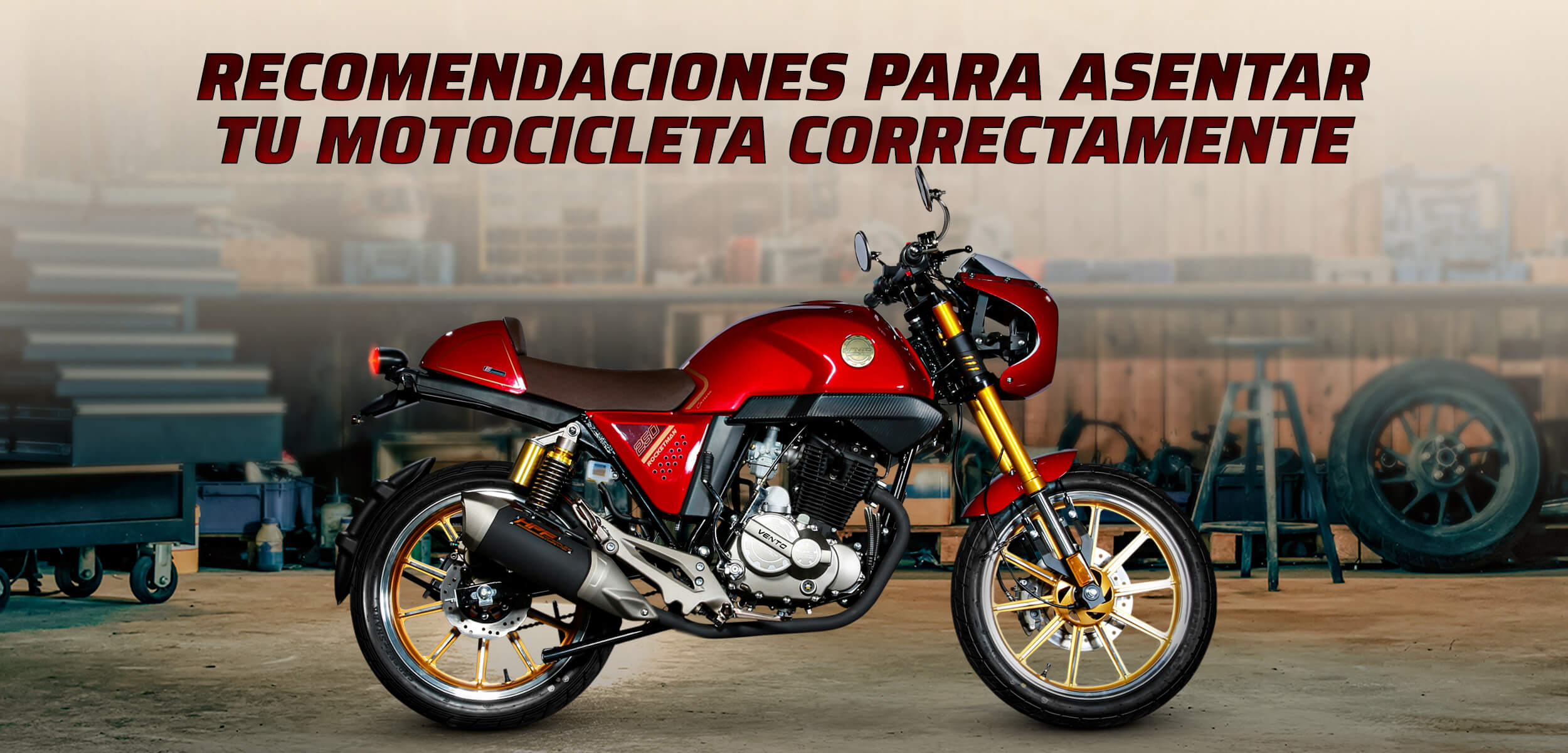 Recomendaciones para asentar tu motocicleta correctamente